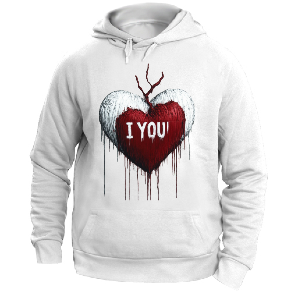 Felpa Unisex con Cappuccio I Love You Banksy Style 7 Board 55
