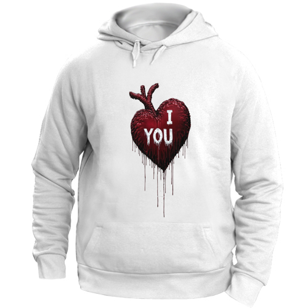 Felpa Unisex con Cappuccio I Love You Banksy Style 6 Board 55