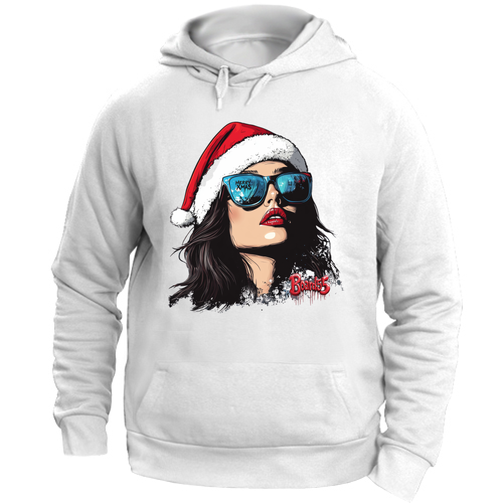 Felpa Unisex con Cappuccio Merry Christmas Warhol Style Board55