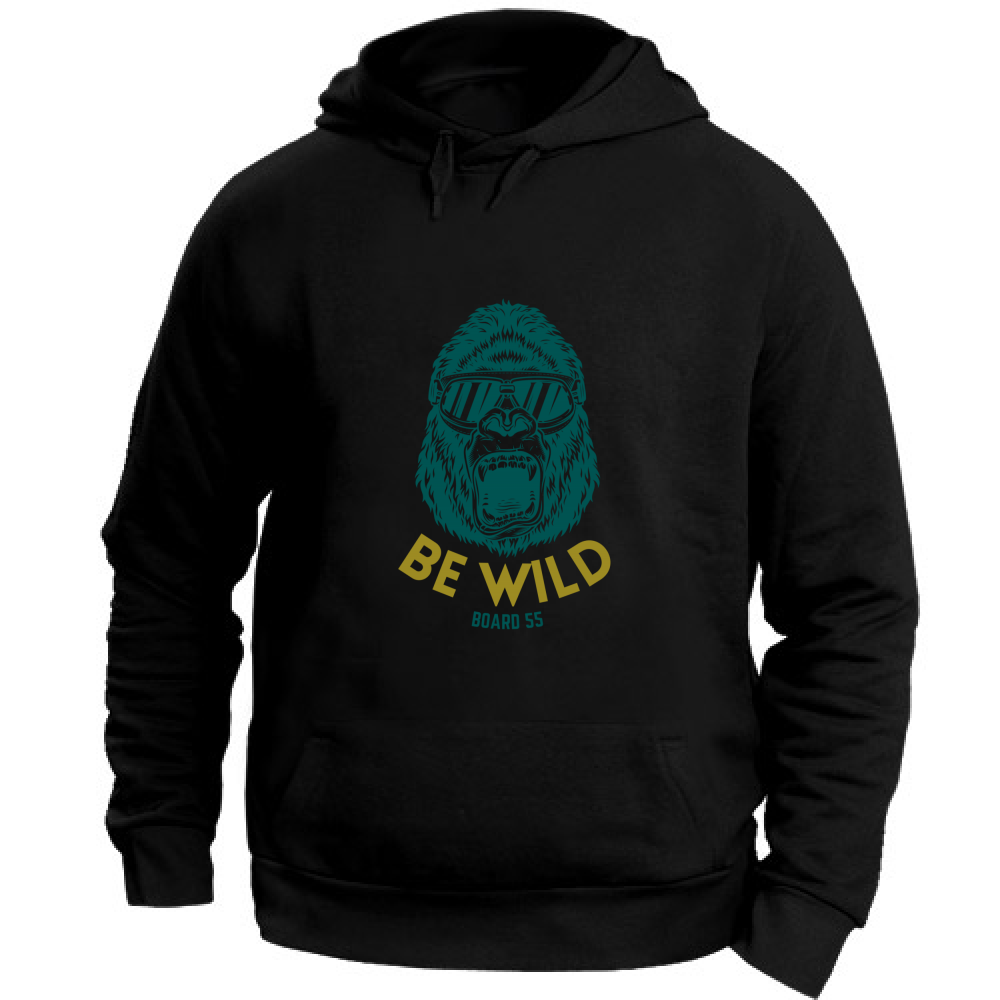 Felpa Unisex con Cappuccio Be Wild Board 55 Winter Collection