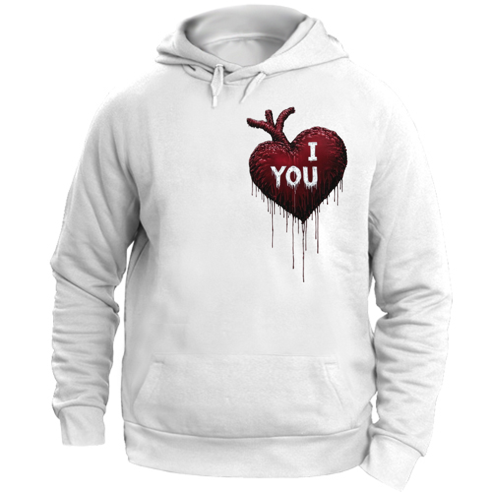 Felpa Unisex con Cappuccio I Love You Banksy Style 6 Board 55